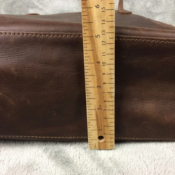 FSP Collection Leather Tote Womens Handbag Brown Open Tassel Cape Town - Picture 12 of 16